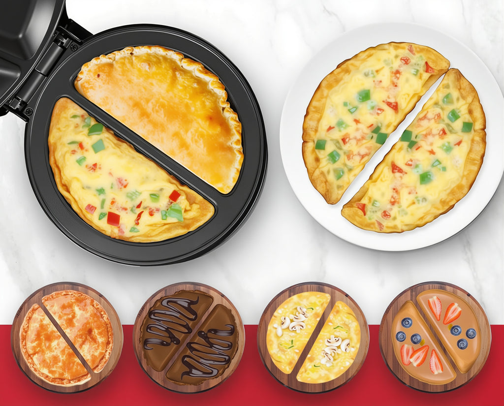 Dual-Zone Electric Omelette Maker